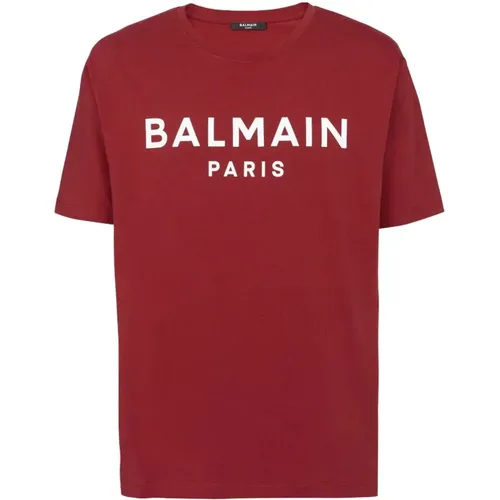 Printed t-shirt , male, Sizes: M, 2XL, S - Balmain - Modalova