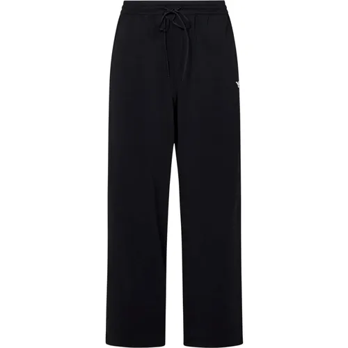 Trousers with White Logo Print , male, Sizes: S - Y-3 - Modalova