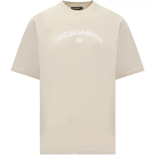 Stylisches Crew Neck T-shirt , Herren, Größe: L - Dolce & Gabbana - Modalova