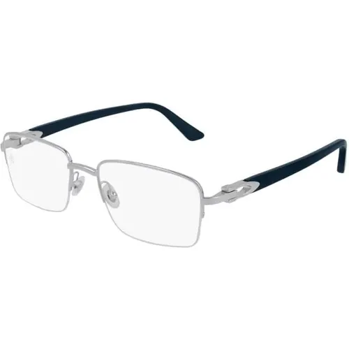 Silver Transpare Glasses , unisex, Sizes: 54 MM - Cartier - Modalova