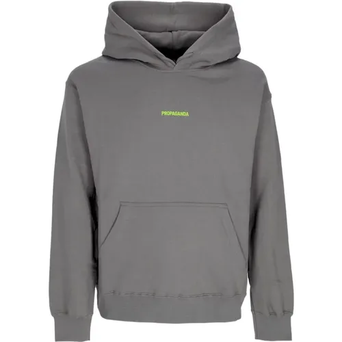 Grauer Hoodie mit Kängurutasche , Herren, Größe: XL - Propaganda - Modalova