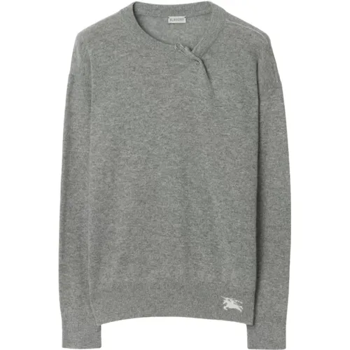 Hellgrauer Cashmere Pullover - Burberry - Modalova