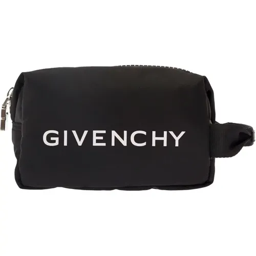 Schwarze G-Zip Kulturtasche , Herren, Größe: ONE Size - Givenchy - Modalova