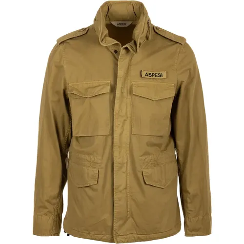 Sand Field Coat , male, Sizes: L - Aspesi - Modalova