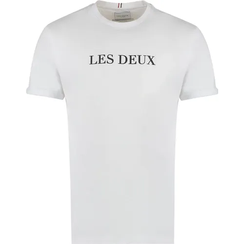 Baumwoll-Logo-T-Shirt Les Deux - Les Deux - Modalova