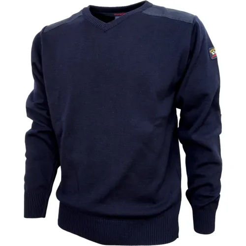 Knitwear with V-neck , male, Sizes: S - PAUL & SHARK - Modalova