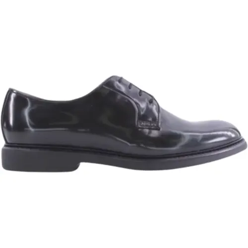 Schwarze flache Schuhe Eleganter Stil , Herren, Größe: 44 EU - Nerogiardini - Modalova