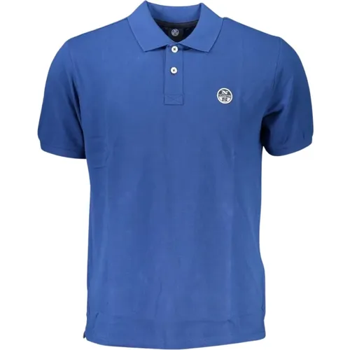 Blaues Polo Shirt mit Logo - North Sails - Modalova