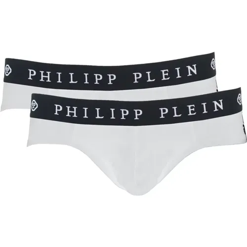 Elastische Weiße Logo-Intim-Set , Herren, Größe: L - Philipp Plein - Modalova