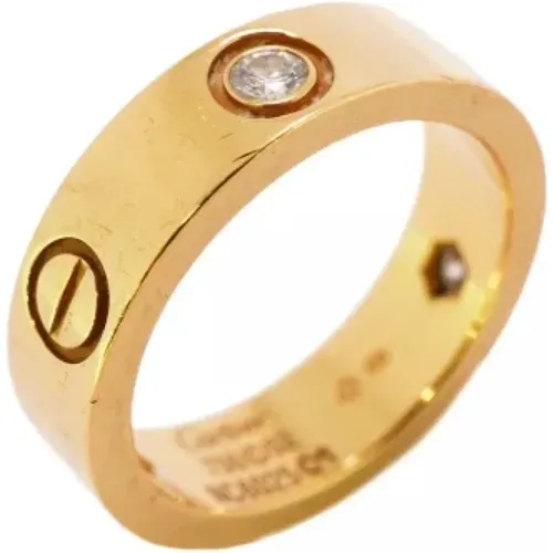 Pre-owned Gold rings , female, Sizes: ONE SIZE - Cartier Vintage - Modalova