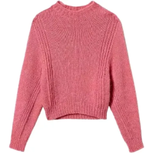 Kristallrosa Pullover , Damen, Größe: XS - Twinset - Modalova