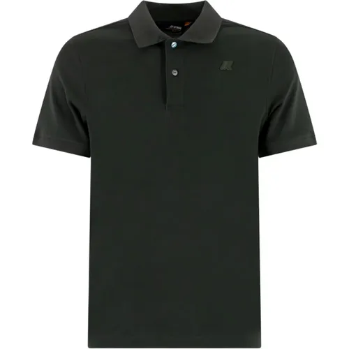 Grünes Polo-Shirt Regular Fit , Herren, Größe: XL - K-way - Modalova