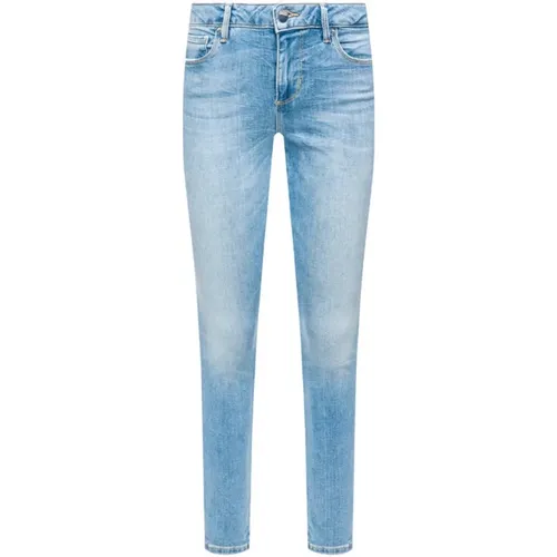 Blaue Skinny Jeans , Damen, Größe: W24 - Guess - Modalova