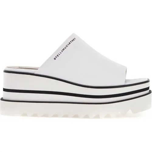 Platform clogs with logo band , female, Sizes: 6 UK, 4 UK, 5 UK, 3 UK, 7 UK - Stella Mccartney - Modalova