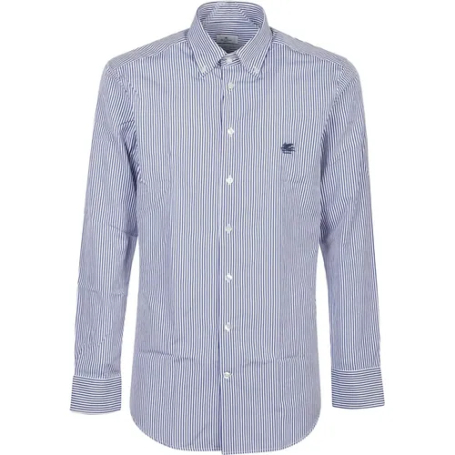 Slim Logo Shirt , male, Sizes: L, S - ETRO - Modalova