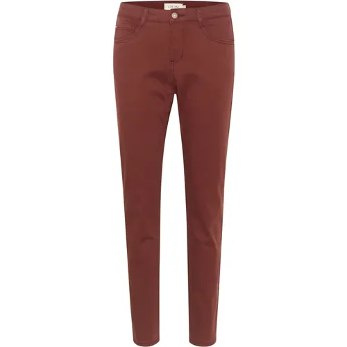 Straight-leg Twill Pant - Coco Fit , female, Sizes: W29 L34, W31 L34, W33 L34, W28 L30, W30 L34 - Cream - Modalova