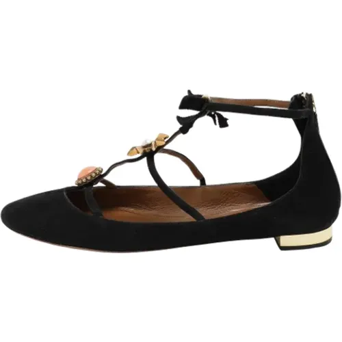 Pre-owned Wildleder flats - Aquazzura Pre-owned - Modalova