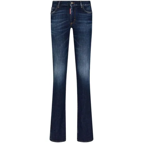 Indigo Cut-Out Skinny Jeans , Damen, Größe: XS - Dsquared2 - Modalova