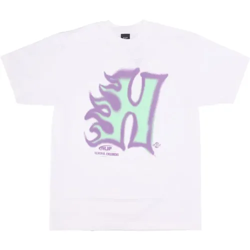 Heat Wave Tee T-shirt , male, Sizes: XL, L, M - HUF - Modalova