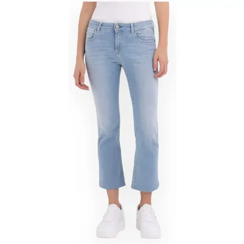 Cropped Jeans , Damen, Größe: W27 - Replay - Modalova