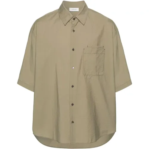 Double Pocket Shirt Dusty Khaki , male, Sizes: L, XL, S, M - Lemaire - Modalova