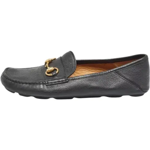 Pre-owned Leather flats , male, Sizes: 6 1/2 UK - Gucci Vintage - Modalova