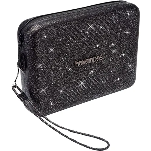 Schwarze Glitzer Strand Clutch Tasche - Havaianas - Modalova