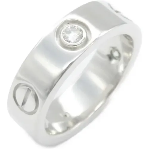 Pre-owned White Gold rings , female, Sizes: ONE SIZE - Cartier Vintage - Modalova