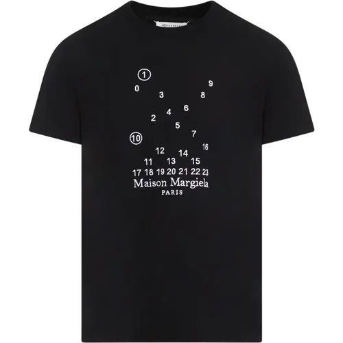 Numerical Logo T-Shirt , male, Sizes: XL, M, L - Maison Margiela - Modalova