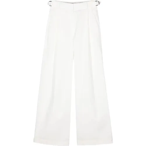 High Waist Wide Leg Trousers , female, Sizes: M - Emporio Armani - Modalova