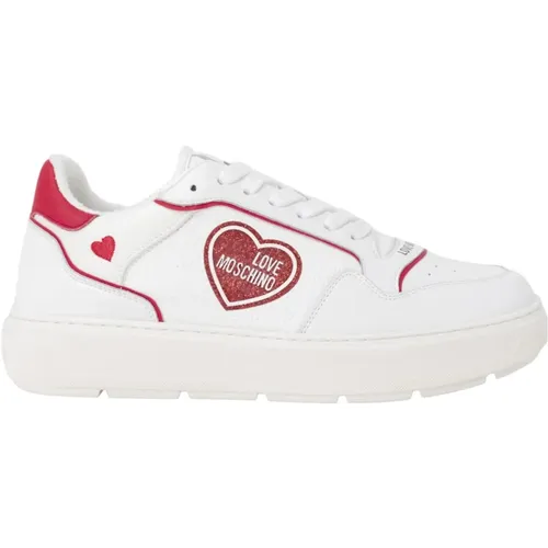 Damen Sneakers Frühling/Sommer Kollektion , Damen, Größe: 35 EU - Love Moschino - Modalova