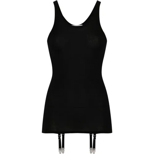 Seamless Tank Top with Suspenders , female, Sizes: S, L, M - Lemaire - Modalova