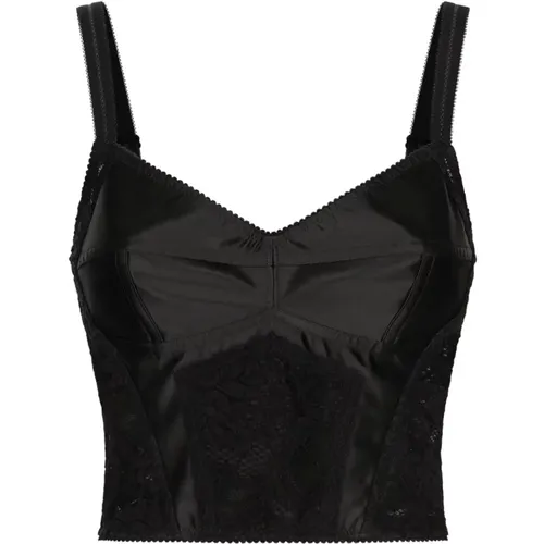 Schwarzes Top für Frauen - Dolce & Gabbana - Modalova