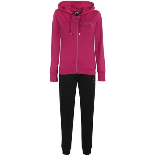 Jogger Set with Hoodie , female, Sizes: M, S, XL - Emporio Armani EA7 - Modalova