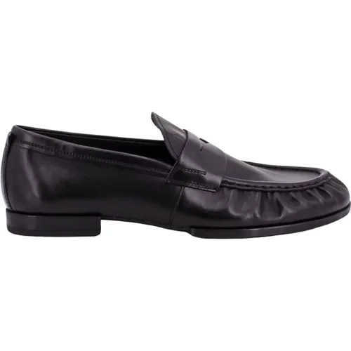Schwarze Leder Loafer Schuhe , Herren, Größe: 41 1/2 EU - TOD'S - Modalova