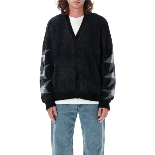 Stars Cardigan Knitwear Aw24 , male, Sizes: L - HUF - Modalova