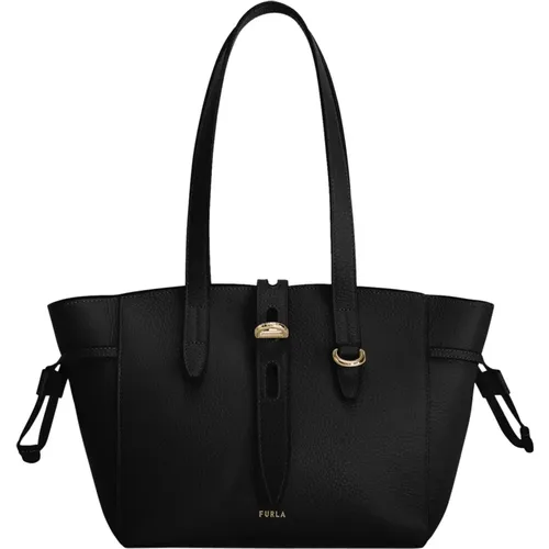 Leichte kompakte Tote Tasche mit verstellbarem Volumen , Damen, Größe: ONE Size - Furla - Modalova