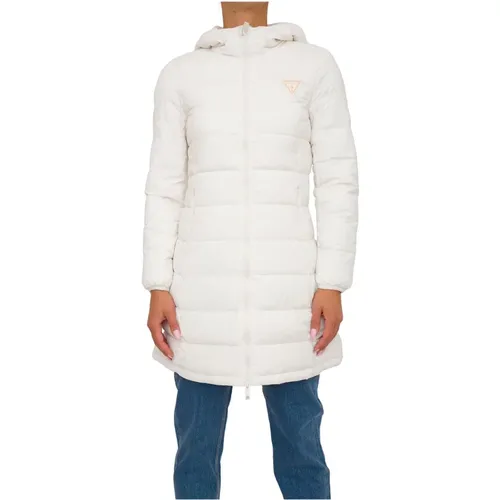 Weiße Jacken , Damen, Größe: XS - Guess - Modalova