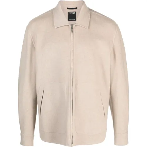 Wool Cashmere Jacket , male, Sizes: M - Ermenegildo Zegna - Modalova
