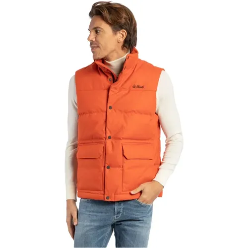 Padded Vest with Pockets , male, Sizes: L - MC2 Saint Barth - Modalova