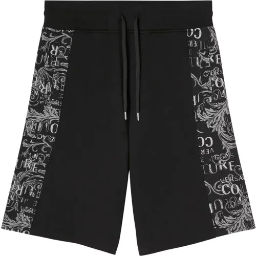 Barock Logo Couture Sweat Shorts - Versace Jeans Couture - Modalova