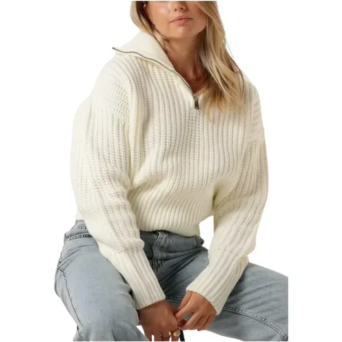 Yfke Strickware Zip Pullover , Damen, Größe: XL - Colourful Rebel - Modalova