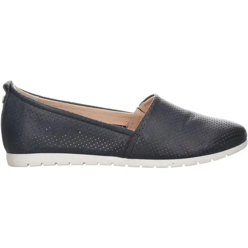 Fiola Flats Navy , female, Sizes: 3 UK, 4 UK - Salamander - Modalova