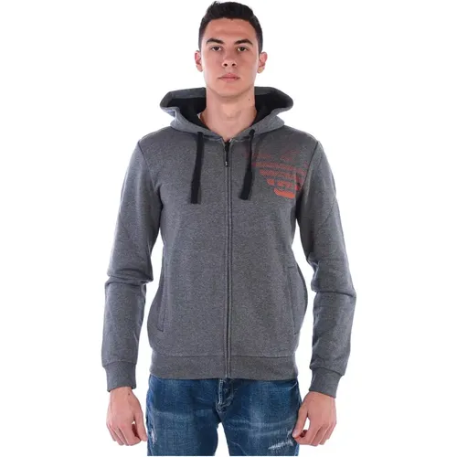 Hoodies , Herren, Größe: M - Emporio Armani EA7 - Modalova