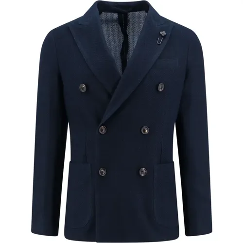 Iconic Cotton Blazer , male, Sizes: L, 2XL - Lardini - Modalova