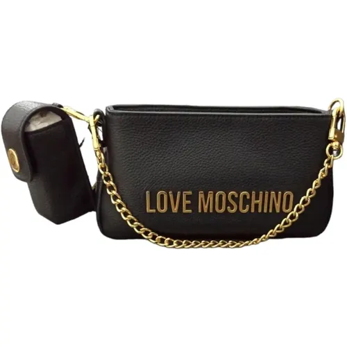 Borsa Natural Grain+Pu , female, Sizes: ONE SIZE - Love Moschino - Modalova