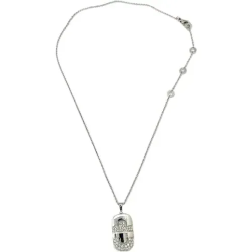 Pre-owned White Gold necklaces , female, Sizes: ONE SIZE - Bvlgari Vintage - Modalova