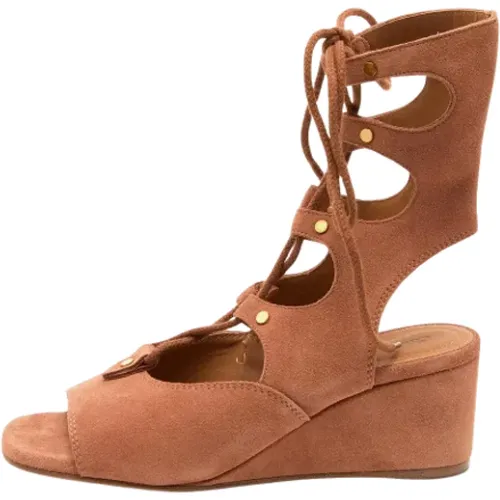Pre-owned Suede sandals , female, Sizes: 3 UK - Chloé Pre-owned - Modalova