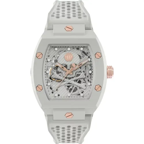 Automatic Men's Watch The $keleton Ecoceramic Ice , male, Sizes: ONE SIZE - Philipp Plein - Modalova