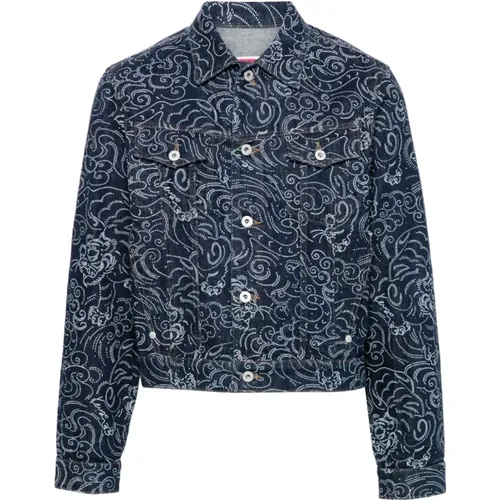 Star Tiger Denim Jacket , male, Sizes: M, L - Kenzo - Modalova